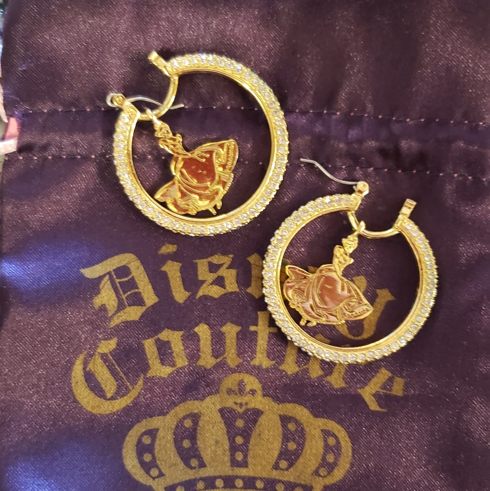 Disney Couture Cinderella hoop earrings